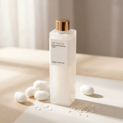 Silk Peptide EGF Intensive Smoothing Facial Toner 100Ml Daily Hydrating Moisturizing Face Essence Water Basic Korean Skincare